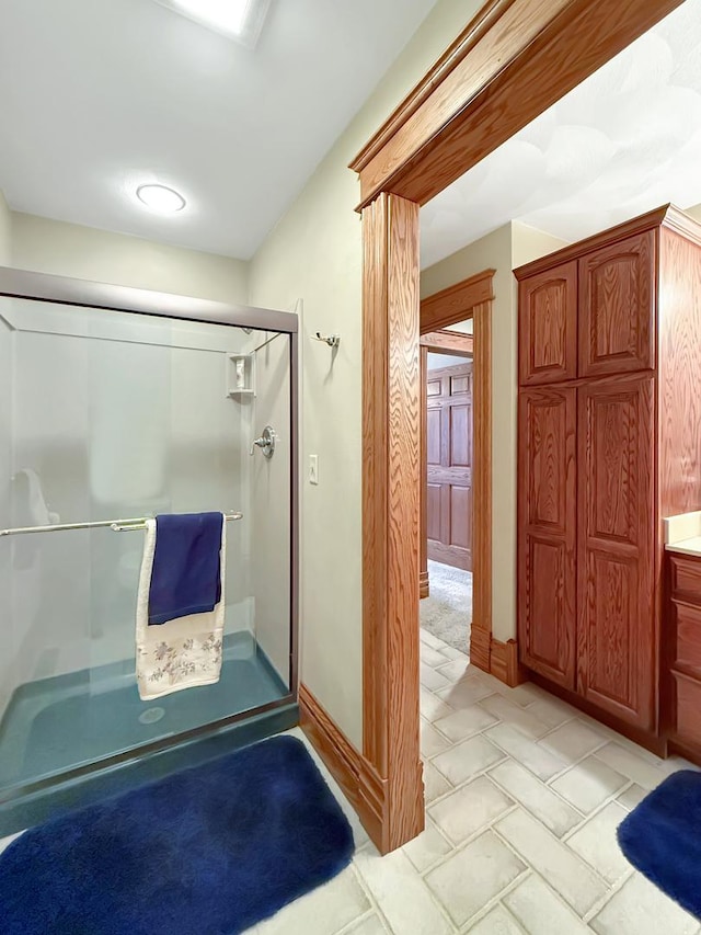 11307 Timber Lane Rd, Lena, IL 61048 - full bathroom with a stall shower and vanity