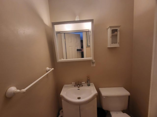 bathroom with a sink and toilet