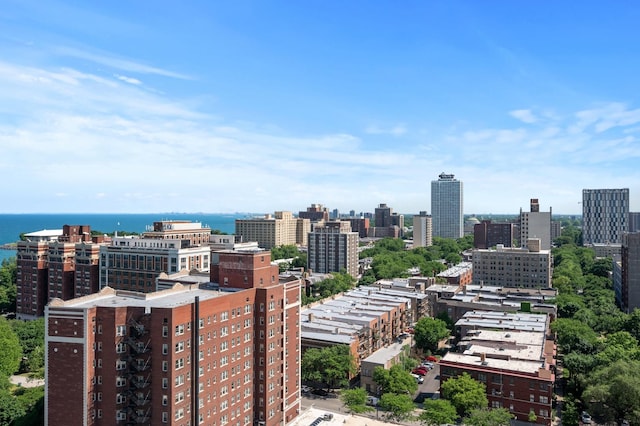 city view with a water view