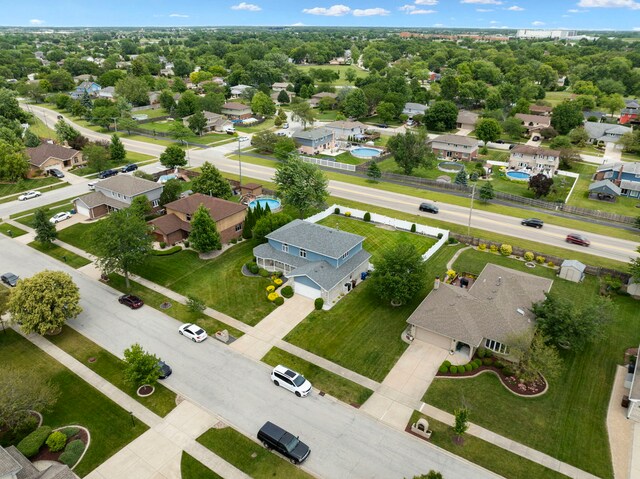 bird's eye view featuring a residential view