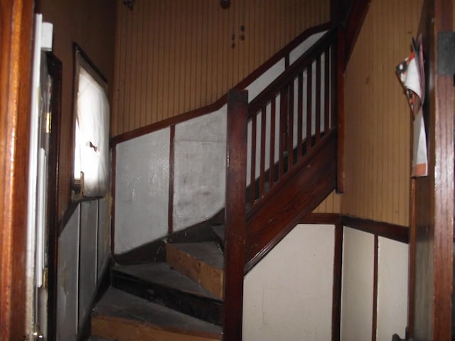 view of stairway