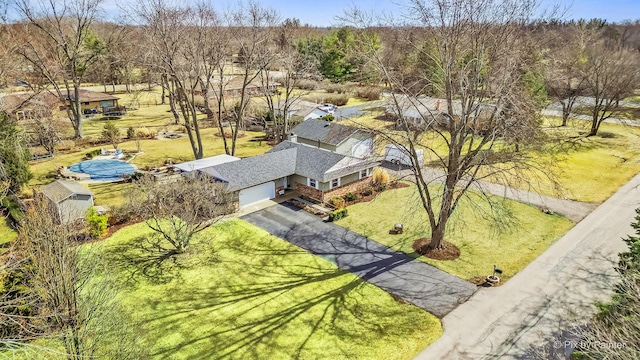 birds eye view of property