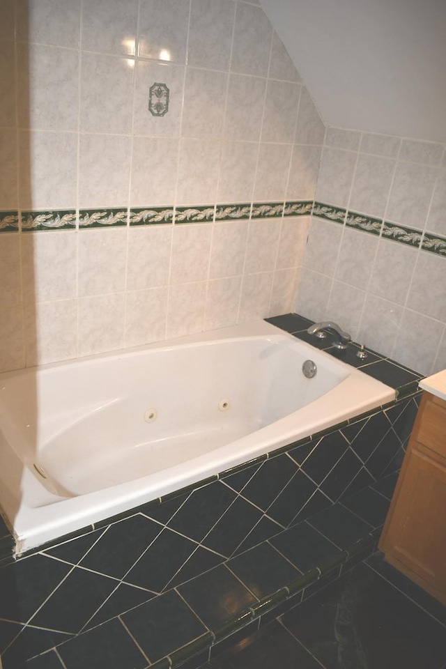 1080 Redondo Dr, Romeoville, IL 60446 - bathroom with a whirlpool tub and vanity