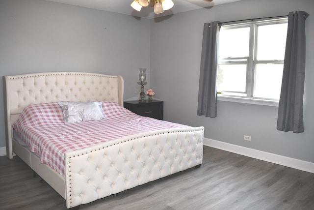1080 Redondo Dr, Romeoville, IL 60446 - bedroom featuring wood finished floors and a ceiling fan