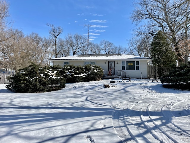 view of front of home