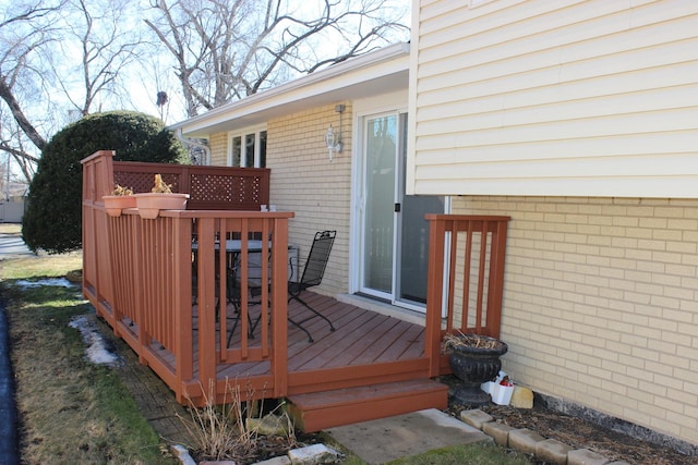 view of wooden terrace