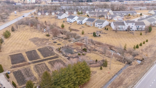 drone / aerial view with a residential view