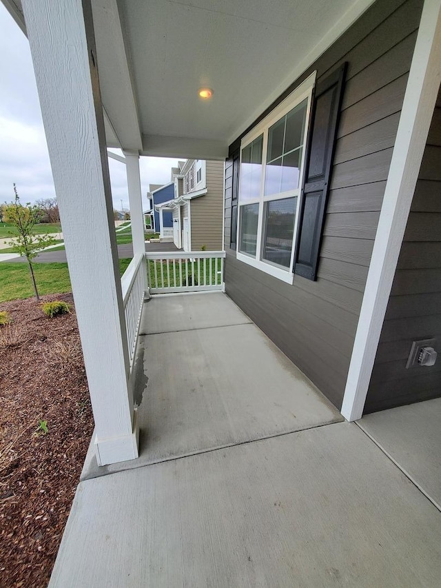 view of patio / terrace featuring covered porch
