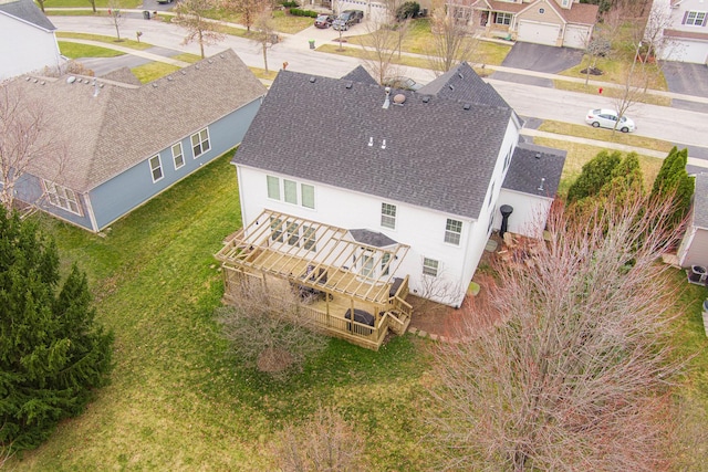 birds eye view of property featuring a residential view