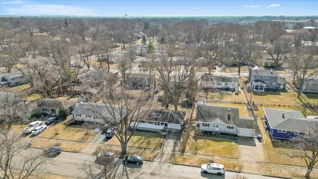 drone / aerial view featuring a residential view