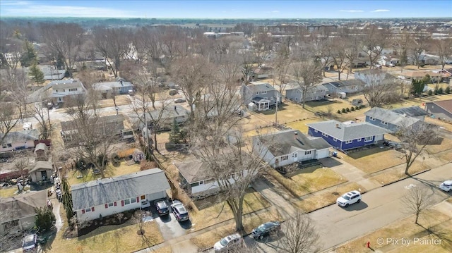 drone / aerial view featuring a residential view