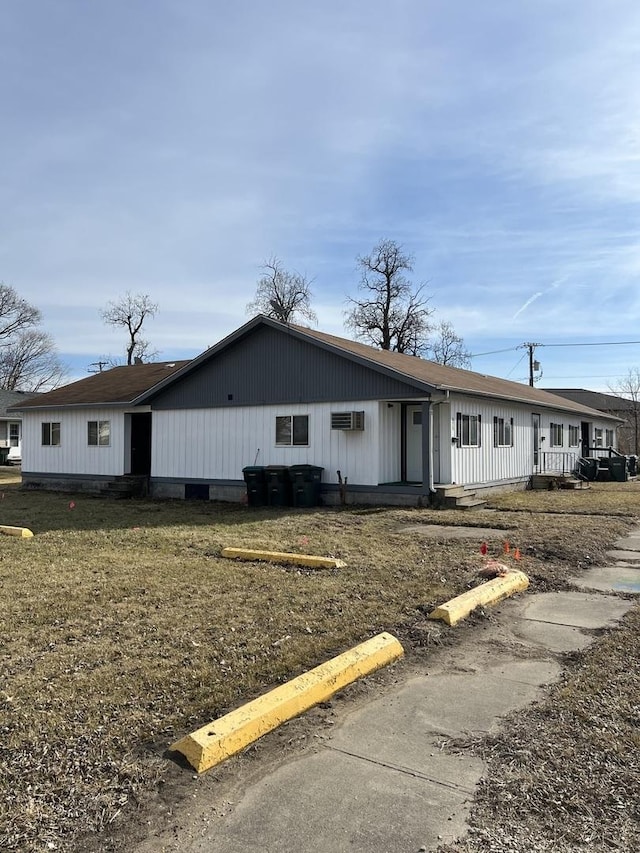 view of single story home