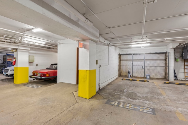 view of parking deck
