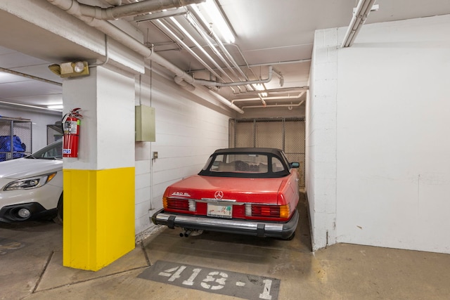 view of parking deck
