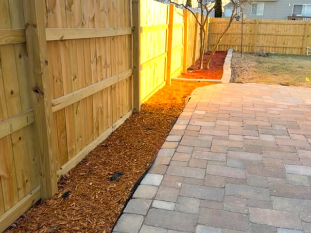 exterior space with a fenced backyard and a patio