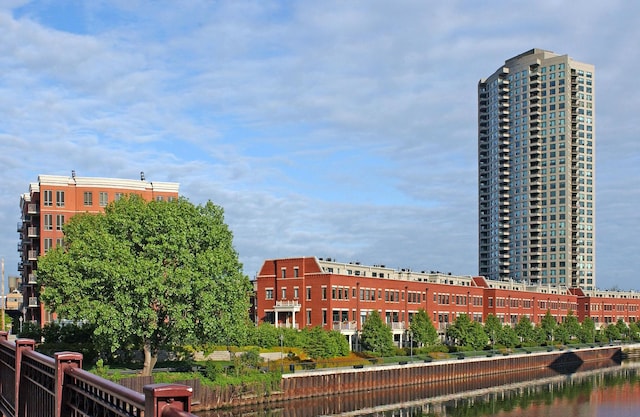 501 N Clinton St Unit 1705, Chicago, IL 60654 - view of building exterior featuring a water view