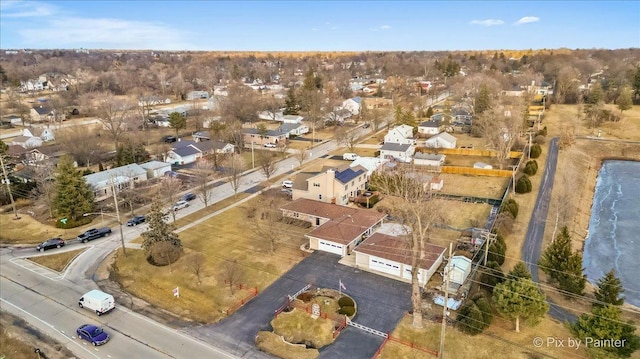 aerial view featuring a residential view