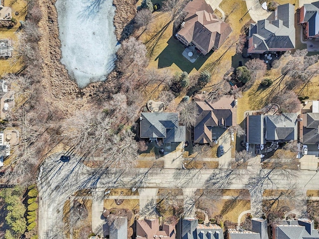 aerial view featuring a residential view