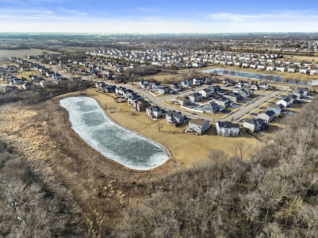 aerial view featuring a residential view