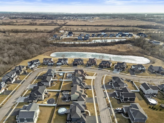 bird's eye view with a residential view