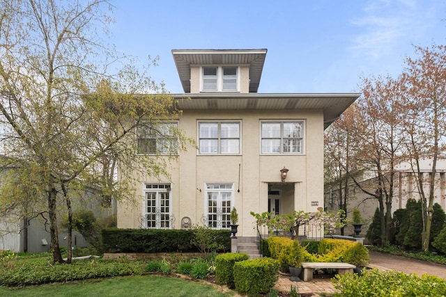 714 Sheridan Rd, Evanston, IL 60202 - view of front of property featuring stucco siding and french doors
