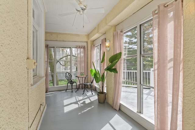 714 Sheridan Rd, Evanston, IL 60202 - sunroom / solarium featuring finished concrete flooring