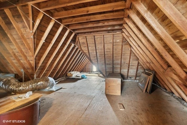 view of attic