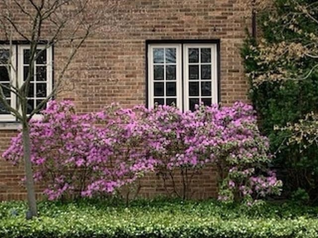 details featuring brick siding