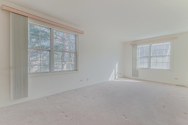 unfurnished room with carpet floors