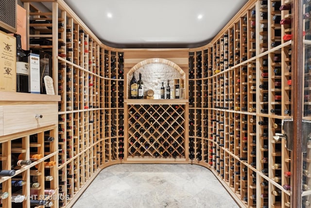 view of wine room