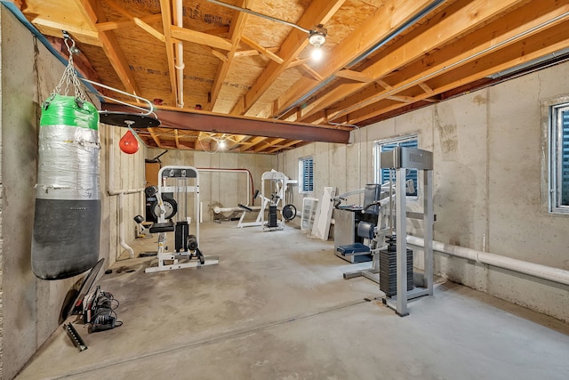 view of exercise room