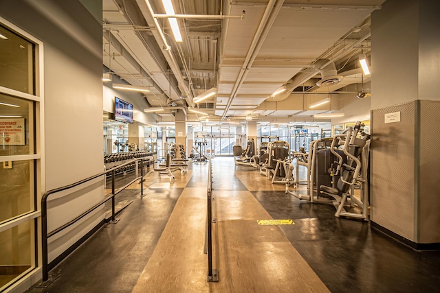 view of exercise room