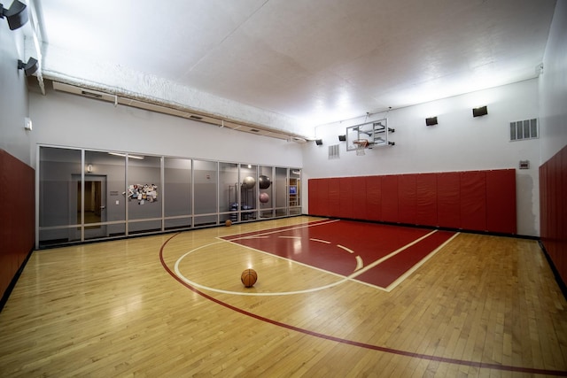 view of basketball court featuring community basketball court