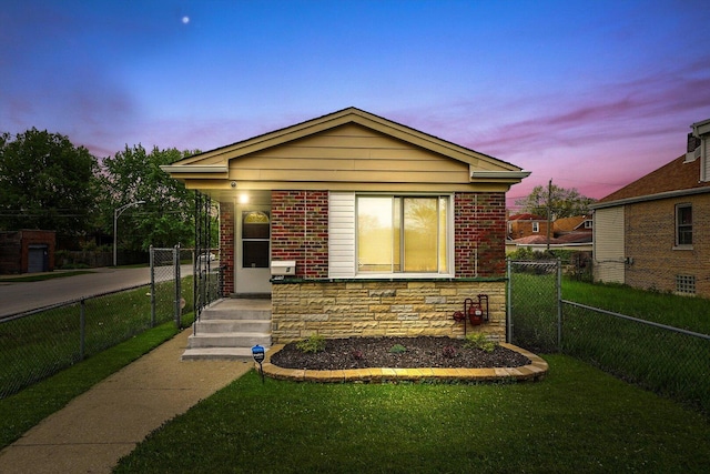 457 E 91st St, Chicago, IL 60619 - view of front facade with brick siding and stone siding