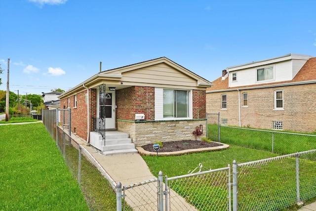 457 E 91st St, Chicago, IL 60619 - view of front of home featuring a gate and brick siding