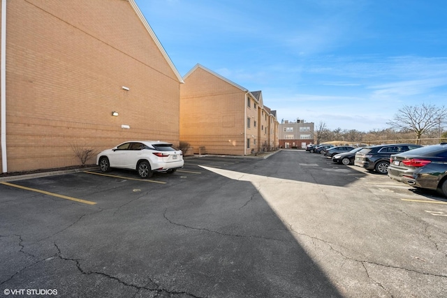 view of uncovered parking lot