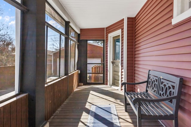 view of sunroom / solarium