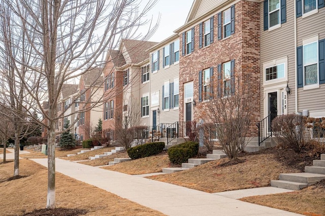 view of property with a residential view