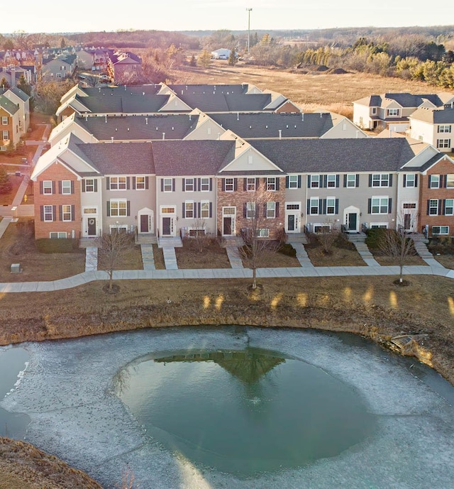 bird's eye view with a residential view