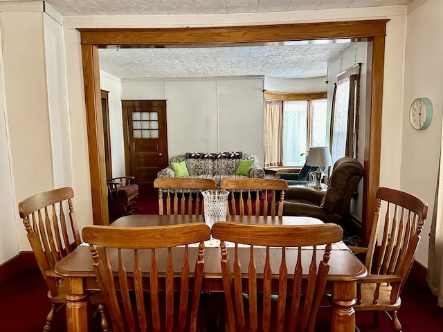 view of dining area