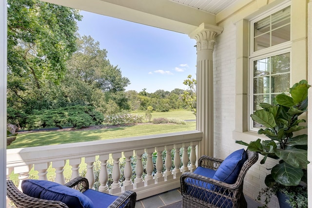 view of balcony