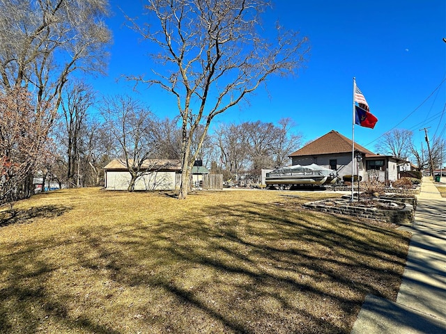 surrounding community featuring a lawn