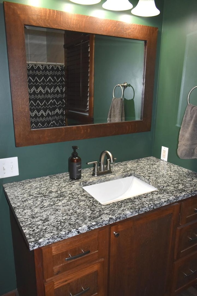 full bathroom with vanity