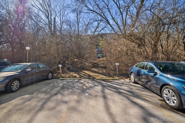 view of uncovered parking lot