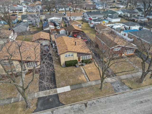 birds eye view of property featuring a residential view