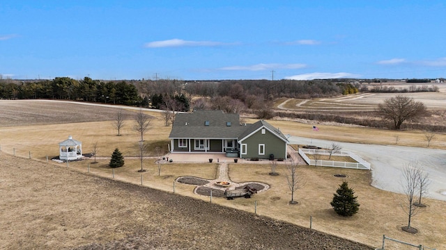 view of front of home with fence