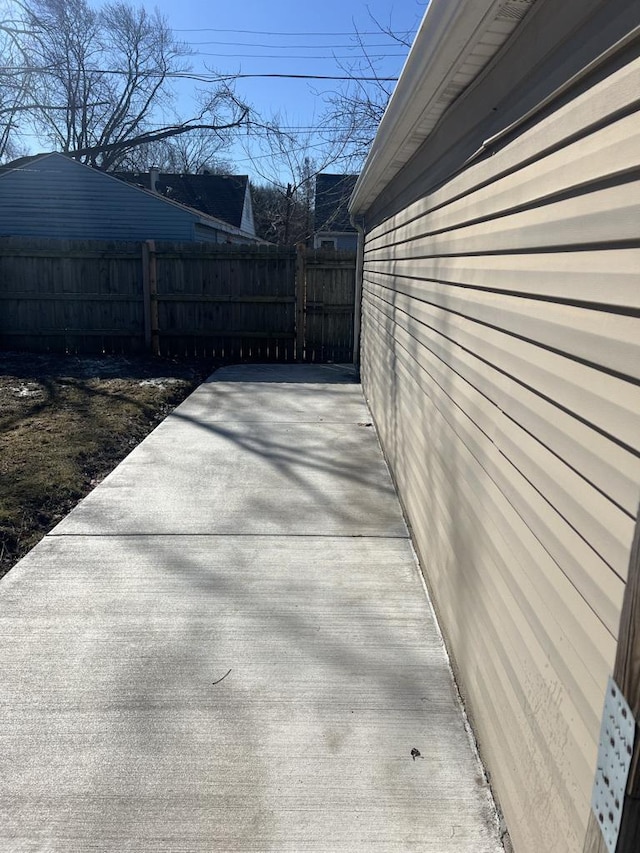 view of patio with fence