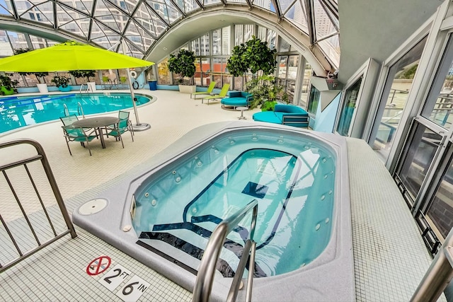 400 E Randolph St Unit 1824, Chicago, IL 60601 - pool with an indoor hot tub and a patio