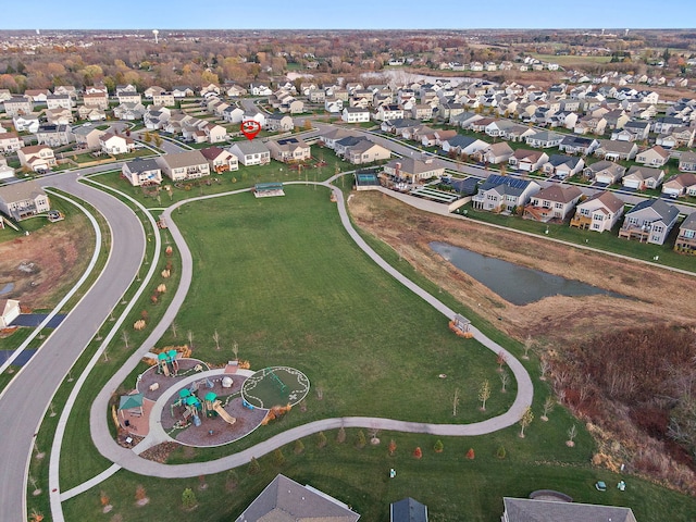 birds eye view of property featuring a residential view