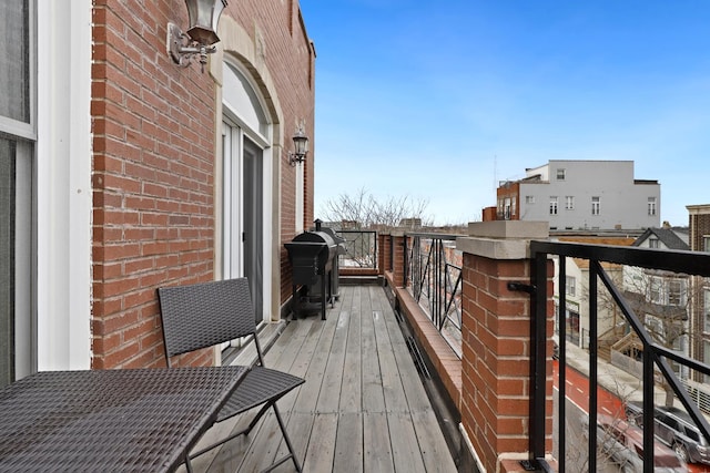 balcony with grilling area